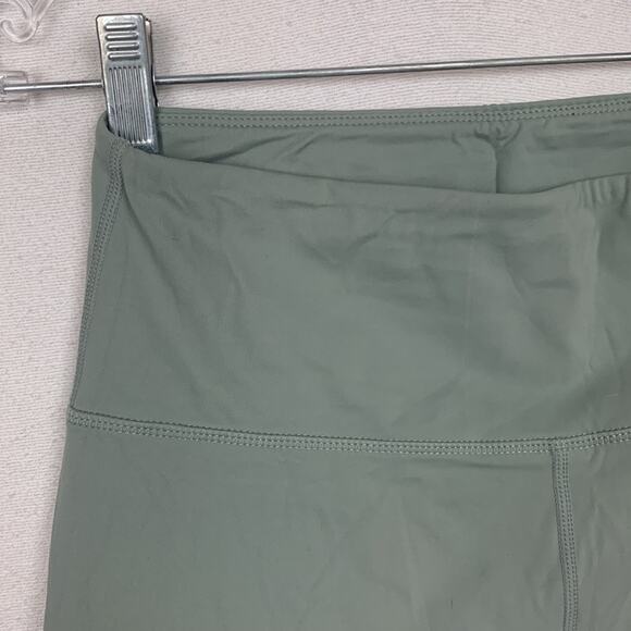 Varley womens medium biker shorts yoga sage light green high waist - Picture 5 of 6